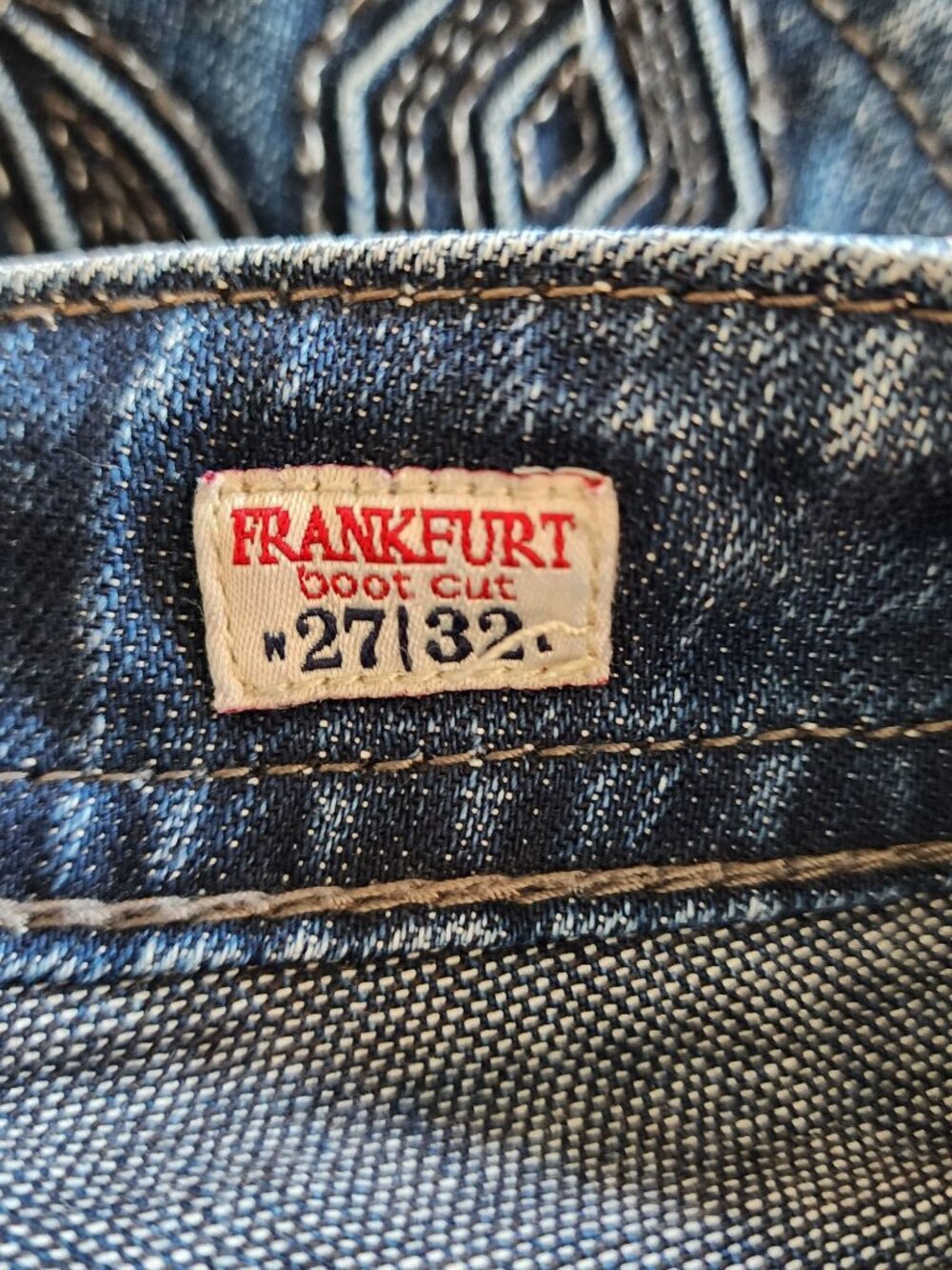 MEK Denim Frankfurt Boot Cut Denim Jeans Womens Size 27 x 32 - Picture 6 of 7